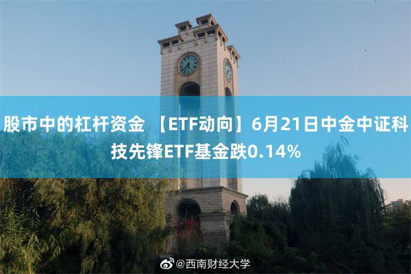 股市中的杠杆资金 【ETF动向】6月21日中金中证科技先锋ETF基金跌0.14%