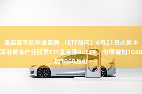 股票高手的炒股实例 【ETF动向】6月21日永赢中证沪深港黄金产业股票ETF基金涨0.33%，份额增加1050万份