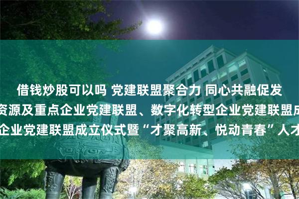 借钱炒股可以吗 党建联盟聚合力 同心共融促发展——合肥高新区人力资源及重点企业党建联盟、数字化转型企业党建联盟成立仪式暨“才聚高新、悦动青春”人才日活动启动